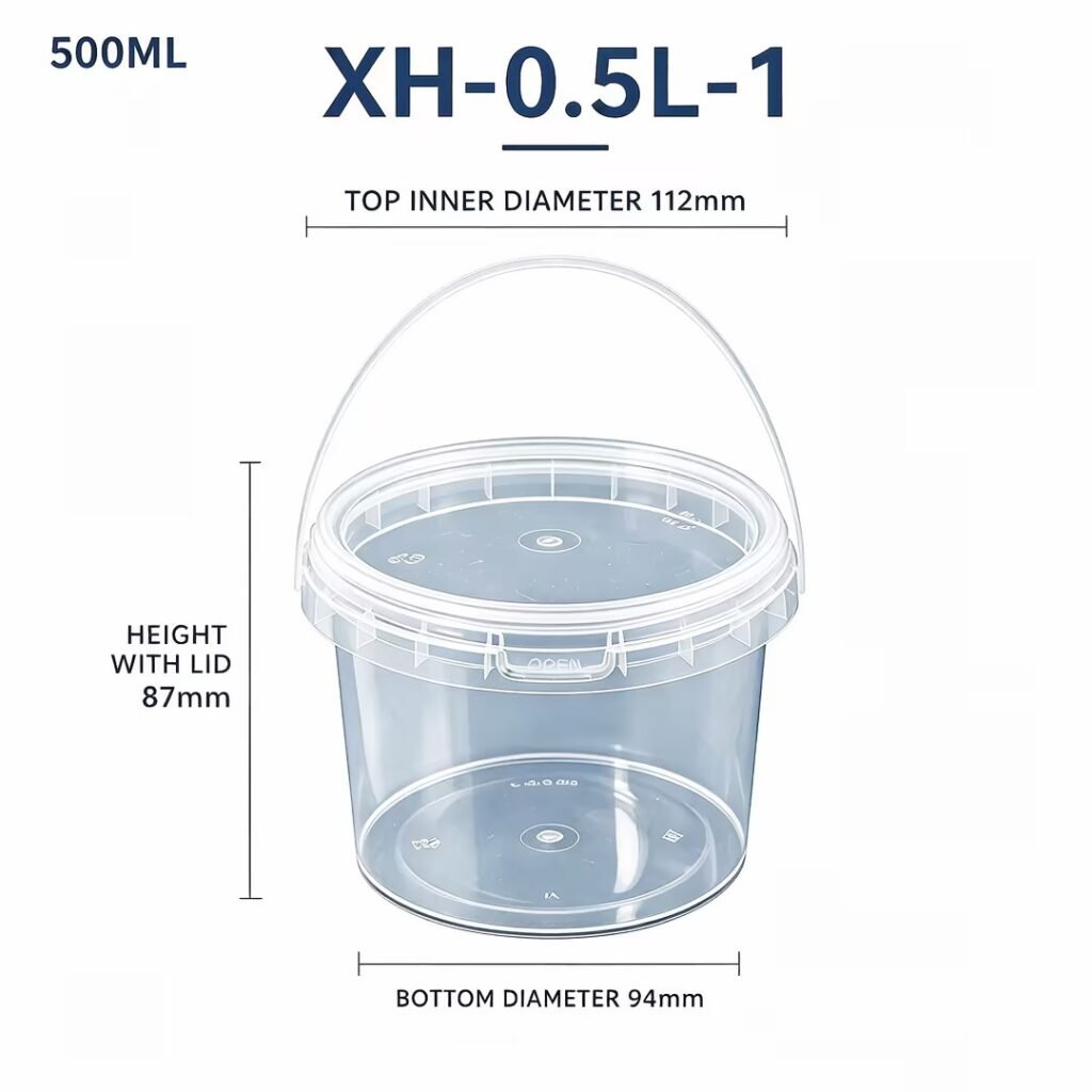 0.5L Clear PP Bucket