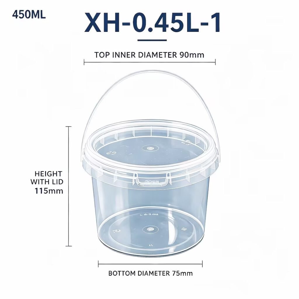 0.45L Clear PP Bucket