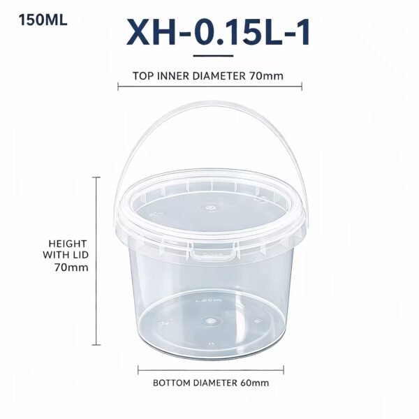 0.15L Clear PP Bucket