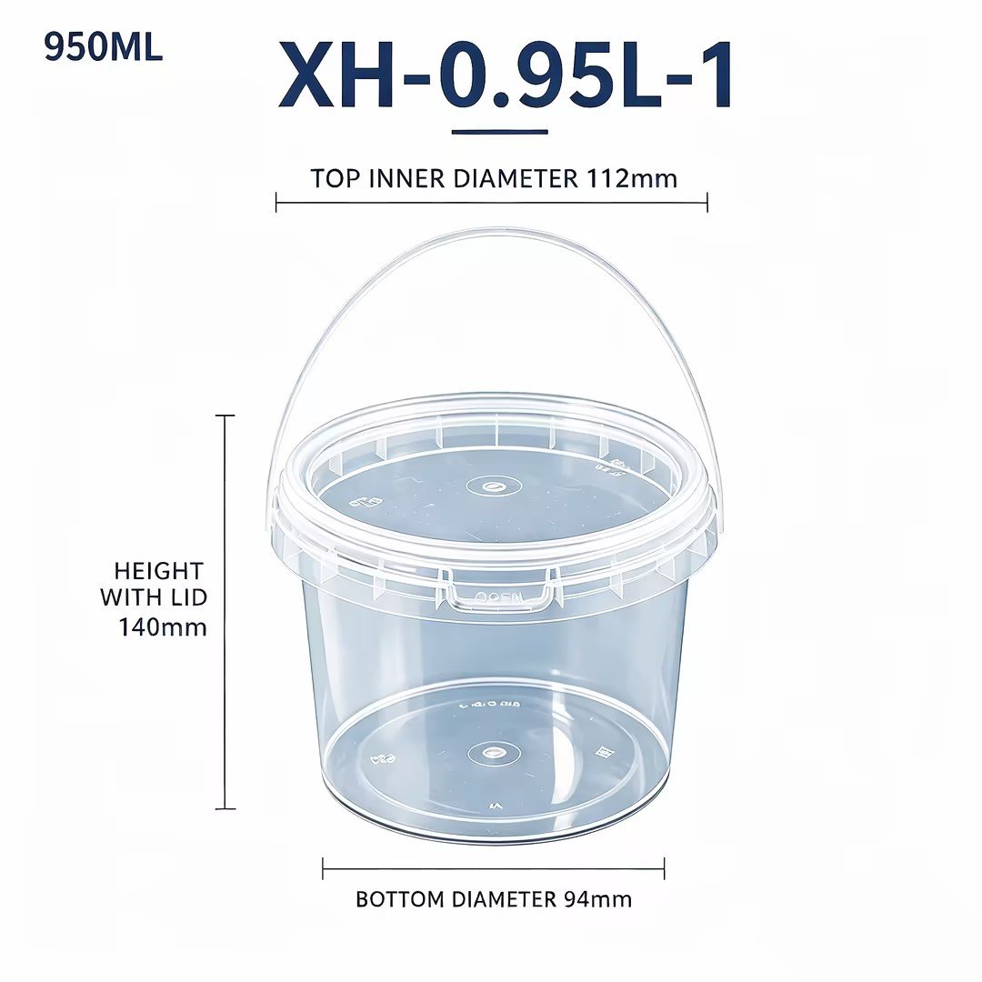 0.95L Clear PP Bucket