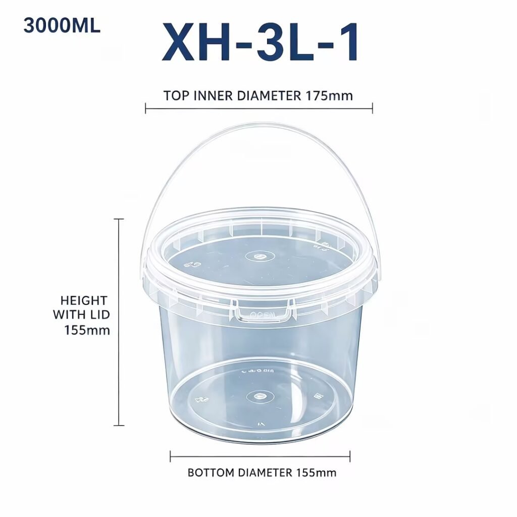 3L Clear PP Bucket