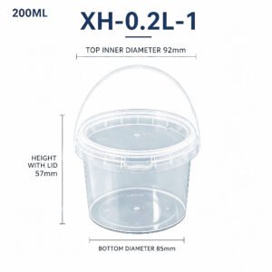 0.2L Clear PP Bucket