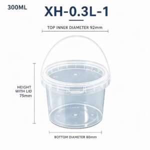 0.3L Clear PP Bucket