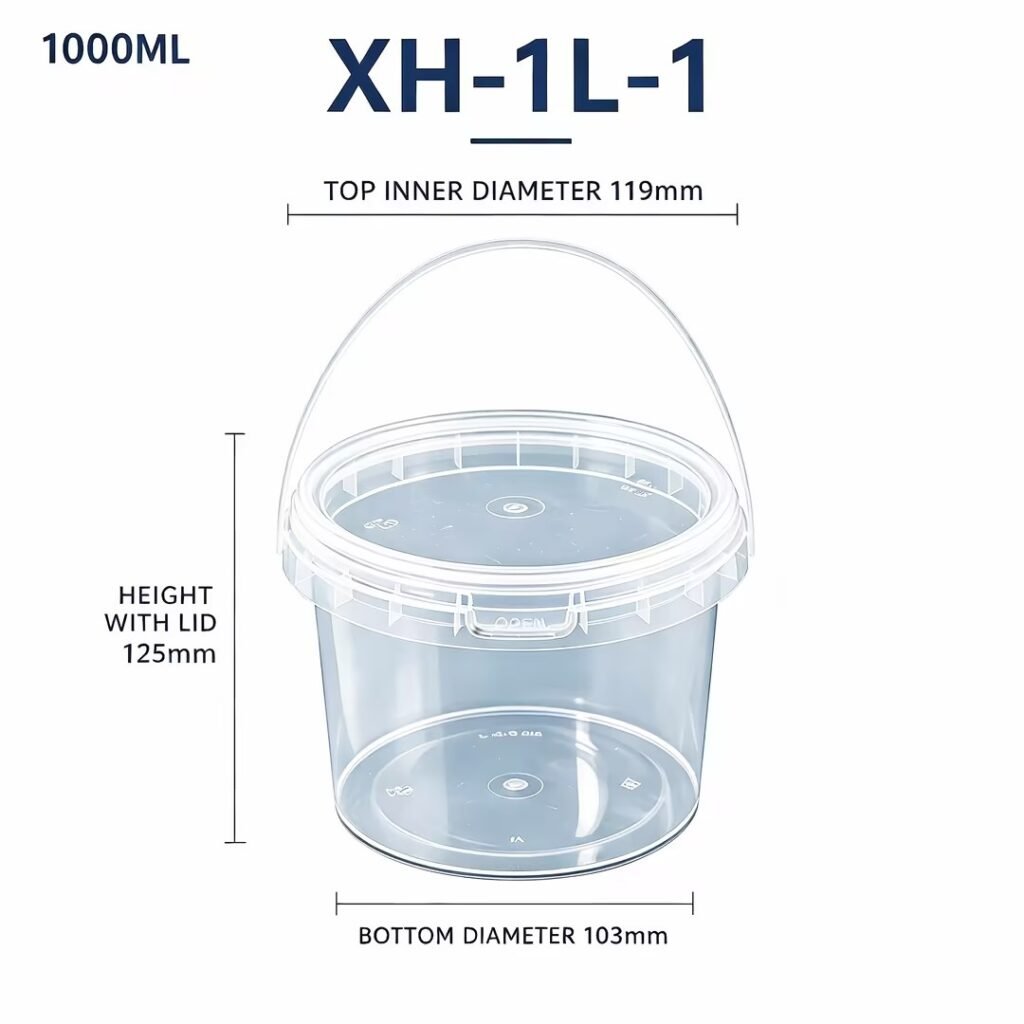 1L Clear PP Bucket